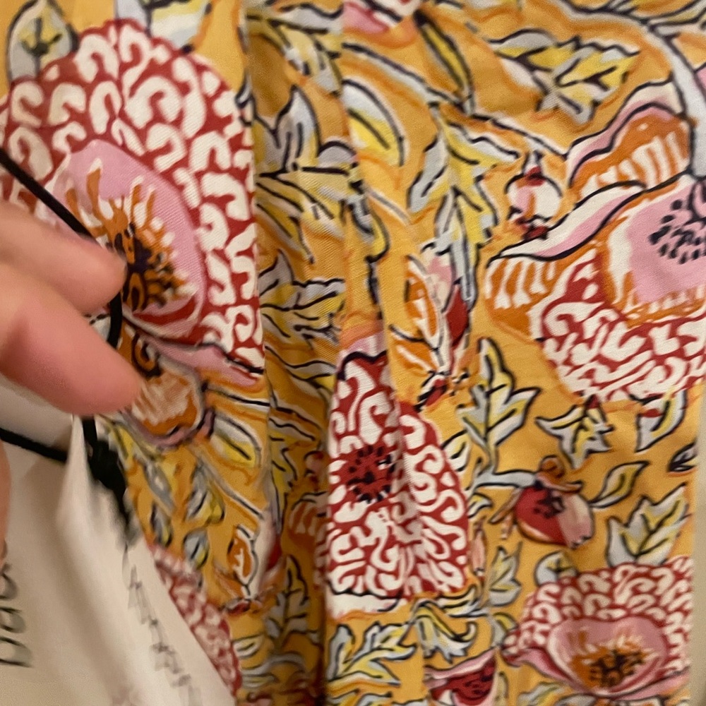 ba&sh NWT Valley Floral Maxi Dress in Yellow and Pink Boho Cottagecore - Picture 11 of 14